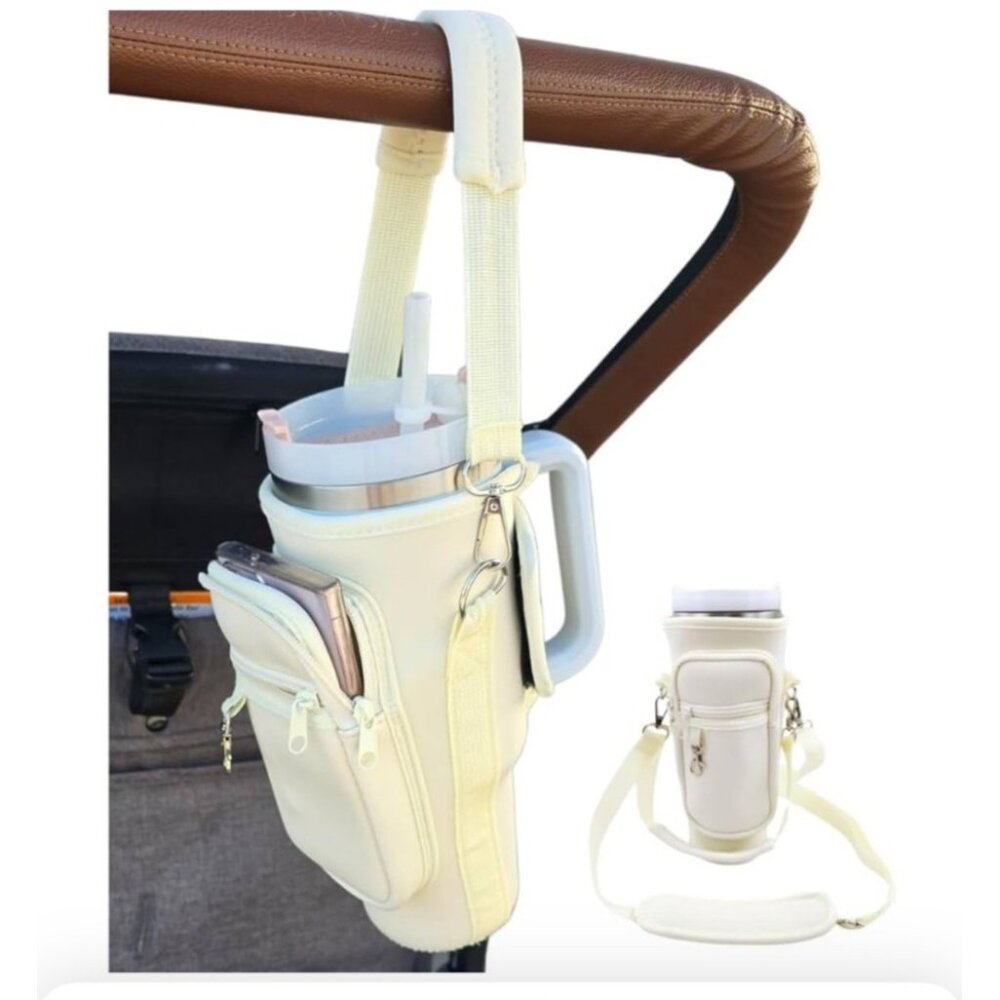 Multifunctional Stanley Cup Holder Bag With Adjustable Strap & Pockets- Travel